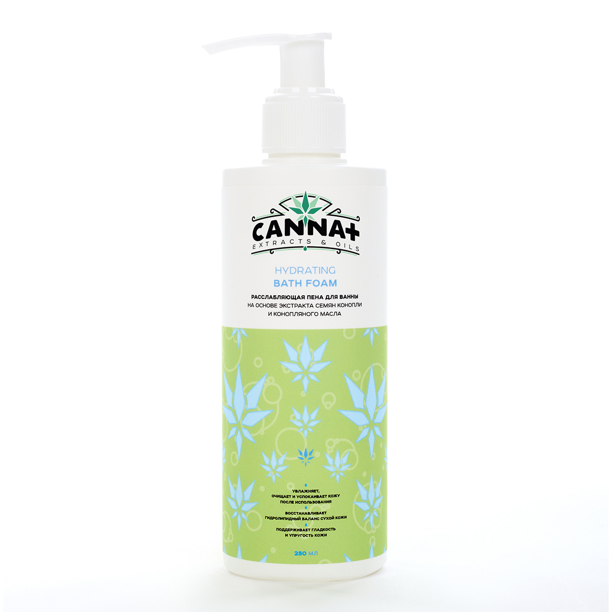 CANNA+ Расслабляющая пена для ванны CANNA+ Hydrating Bath Foam 250 мл
