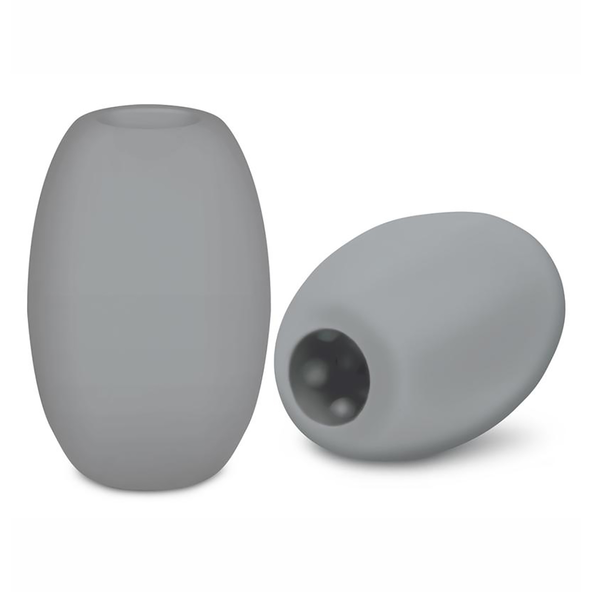 Zolo Двусторонний мастурбатор MINI BUBBLE серый