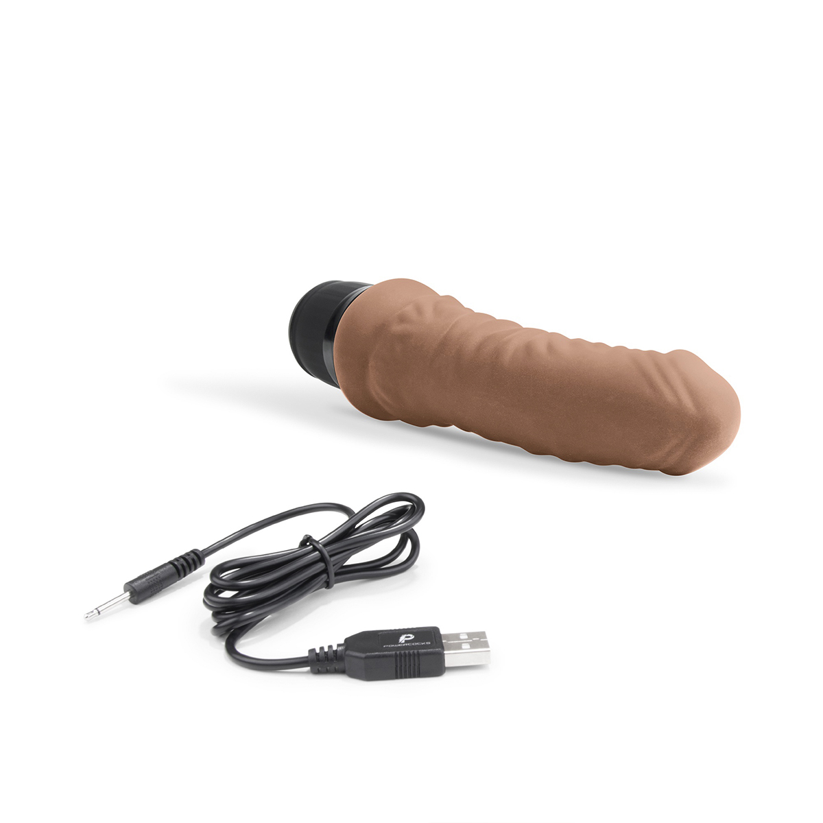 PowerCocks Небольшой массажер 6" Realistic Vibrator мокка