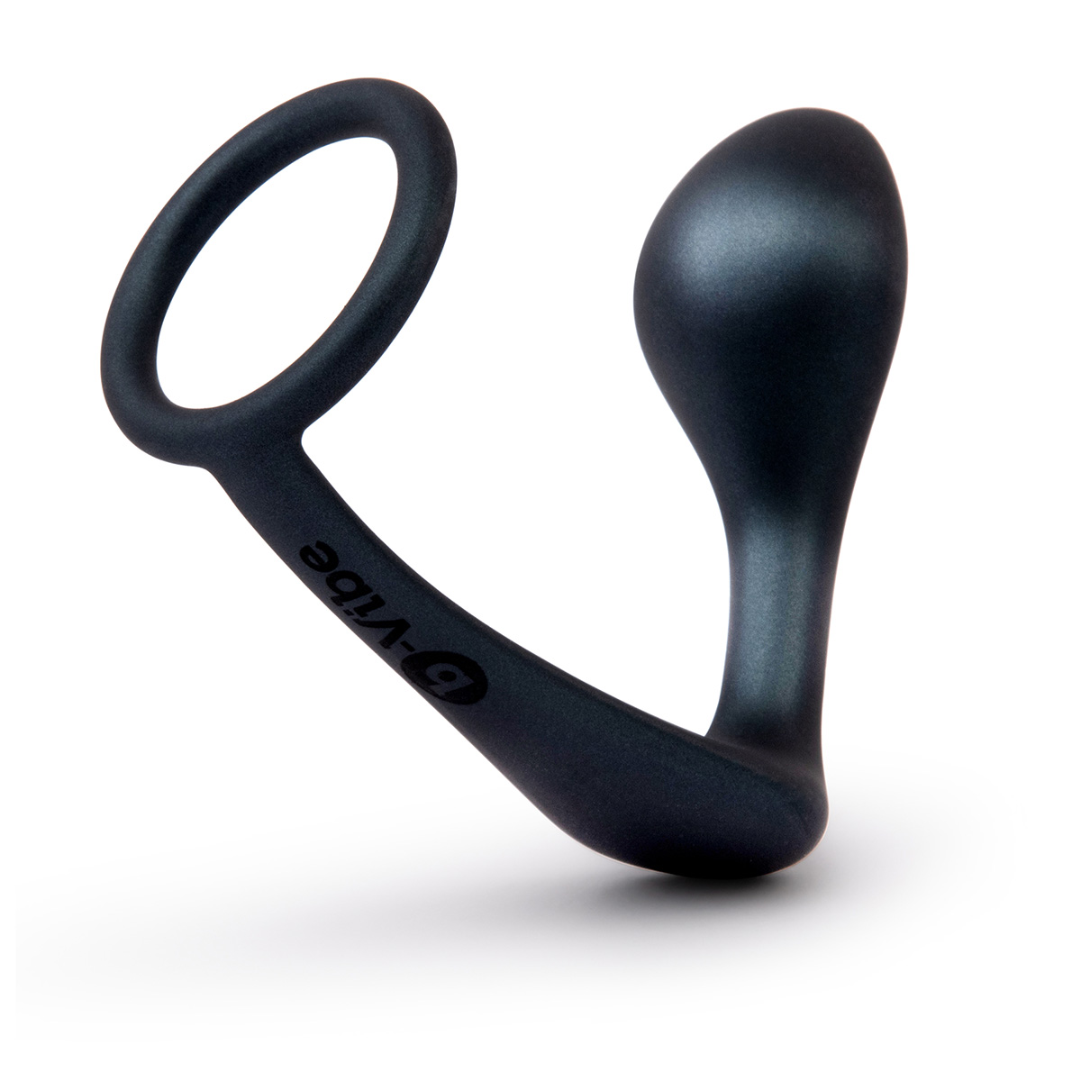 b-Vibe Анальный плаг с кольцом для простаты RINGER COCK RING & PLUG