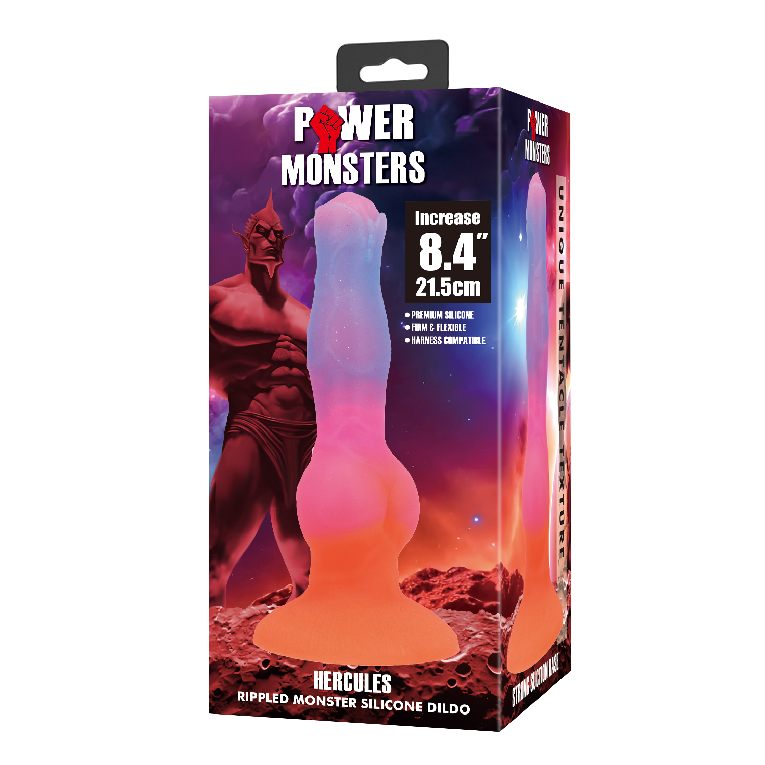 Hercules, фаллоимитатор на присоске, серии Power Monsters, 21,5 см