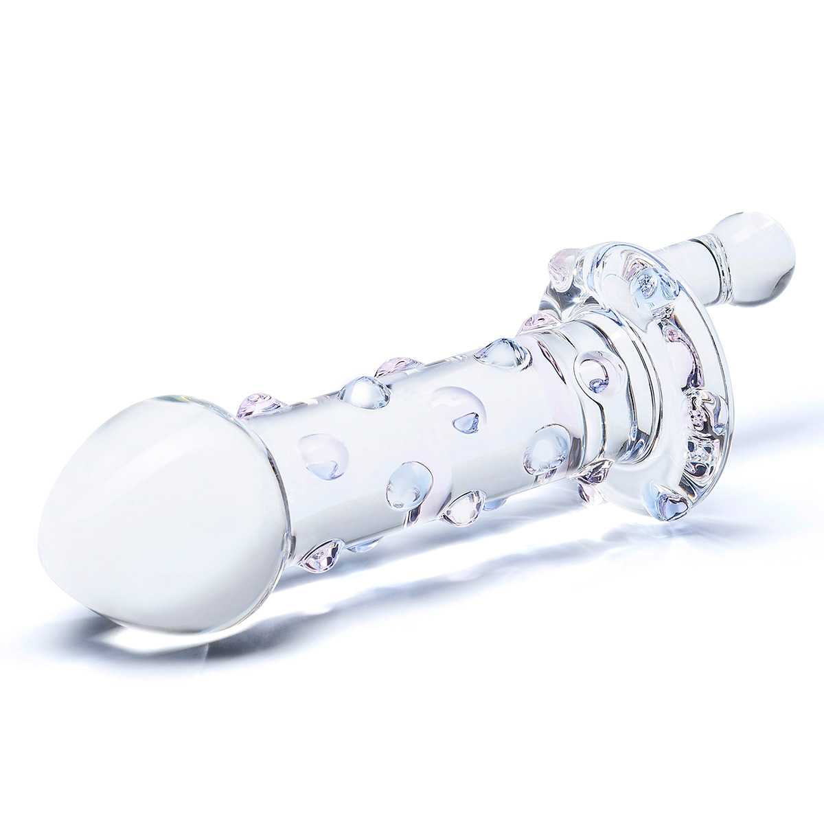 Glas Небольшой фаллос с ручкой CANDY LAND JUICER