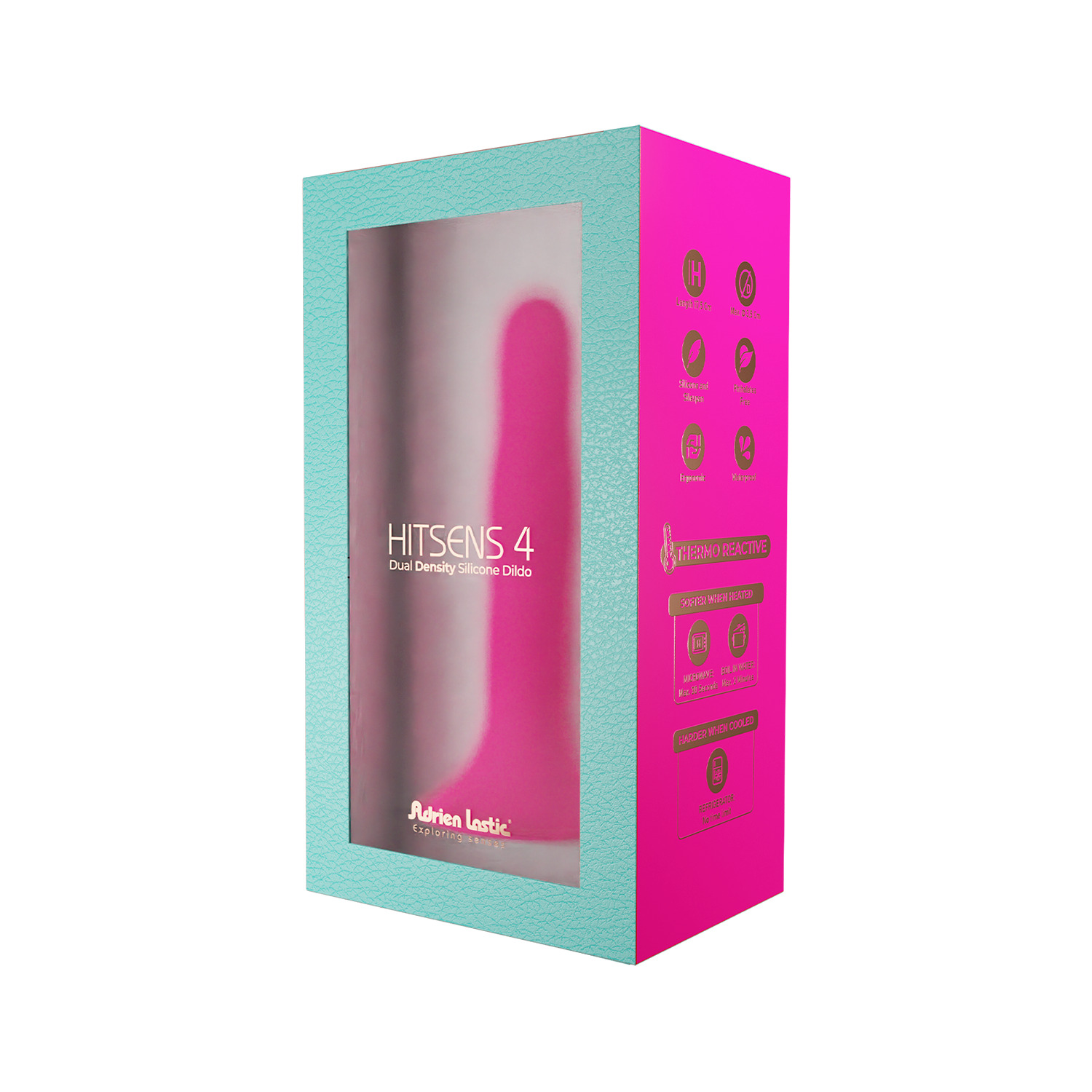 Дилдо на присоске с двойной плотностью Hitsens S04 Pink