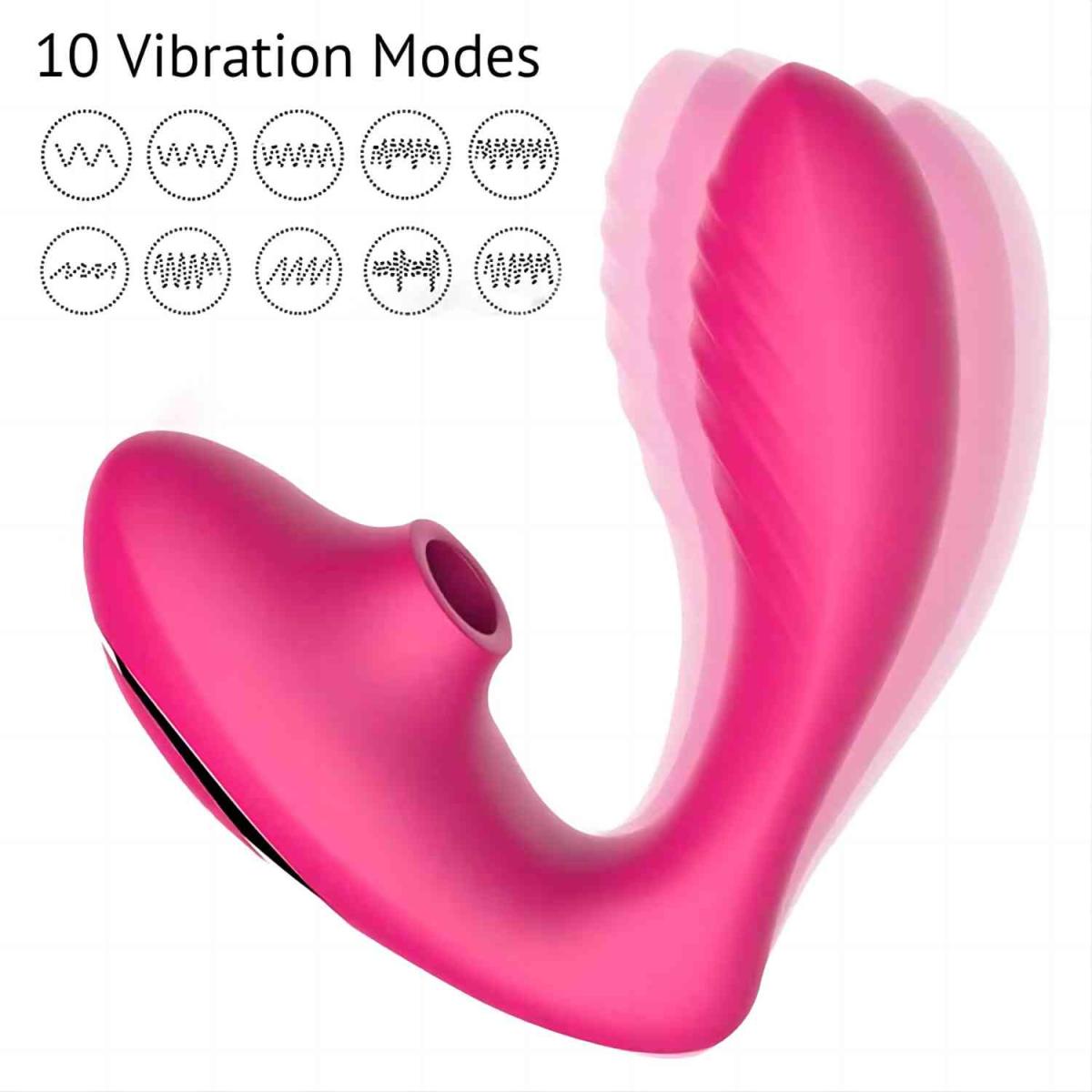 Tracy's Dog Вибромассажер для клитора и точки G Clitoral Sucking Vibrator OG розовый