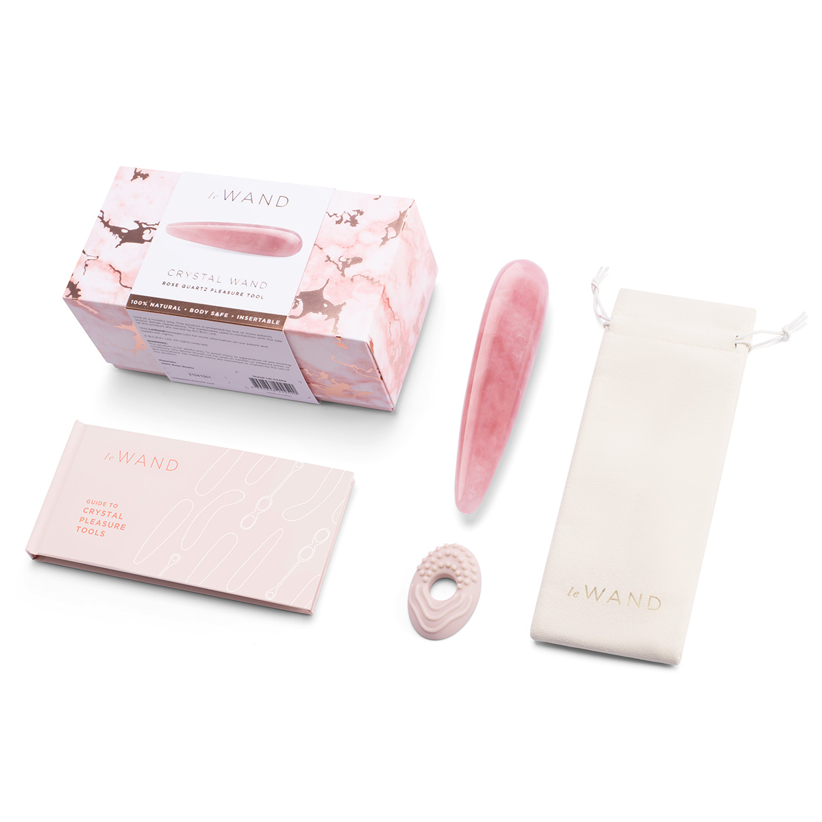le WAND Массажер le WAND Crystal Wand розовый кварц