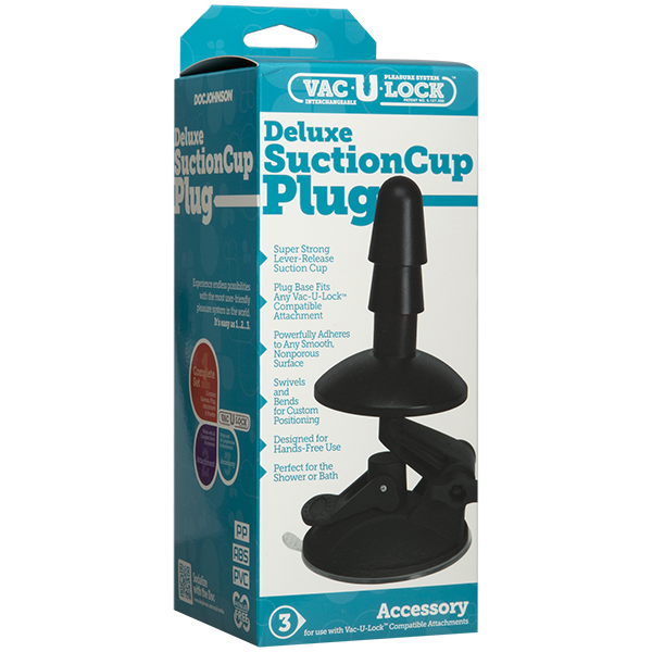 Аксессуар-крепление на поверхность с плагом Vac-U-Lock - Deluxe Suction Cup Plug
