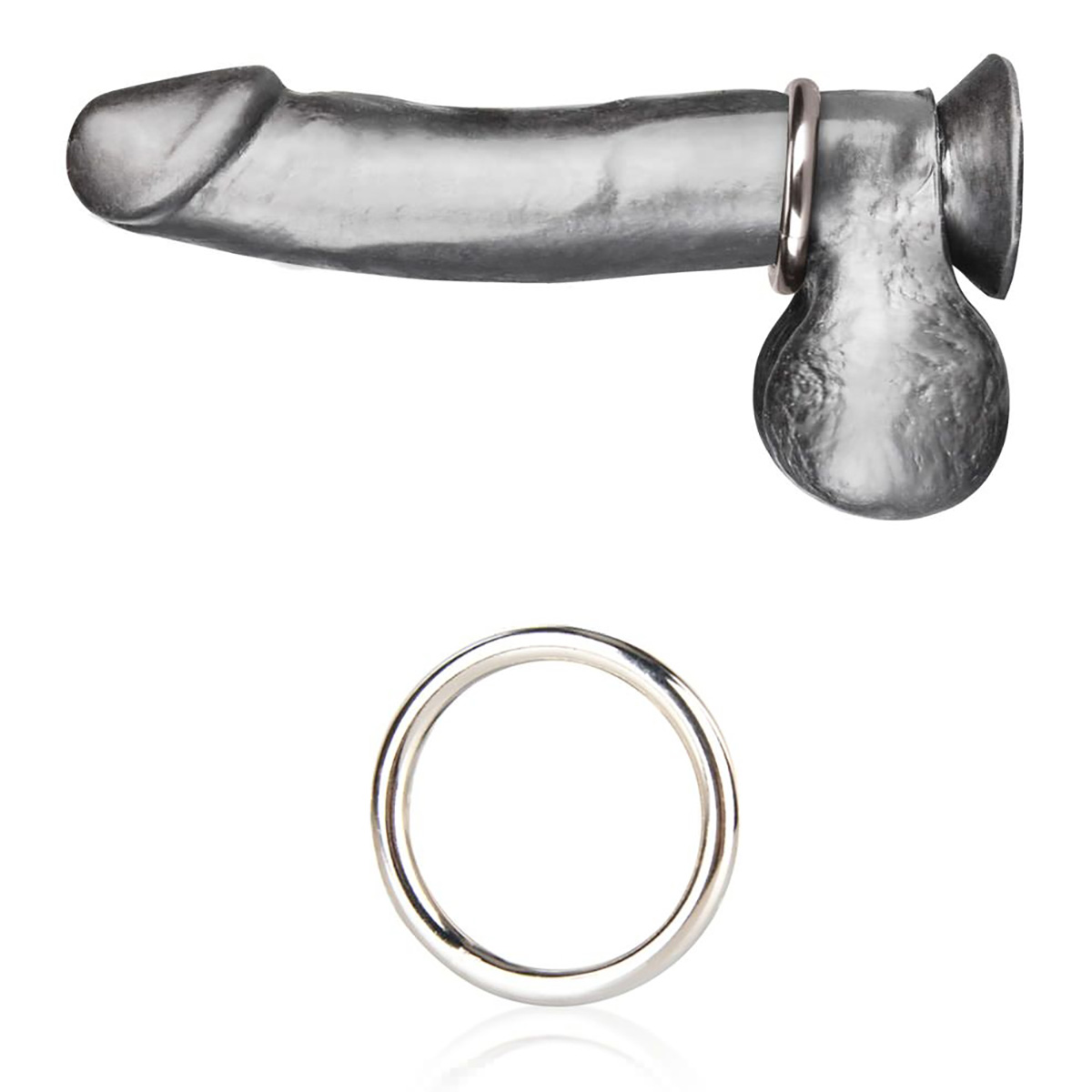 BlueLine Стальное эрекционное кольцо 3,5 см STEEL COCK RING