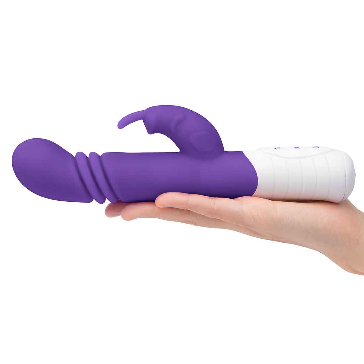 Rabbit Essentials Небольшой тонкий фиолетовый массажер для G-точки SLIM SHAFT THRUSTING G-SPOT RABBIT