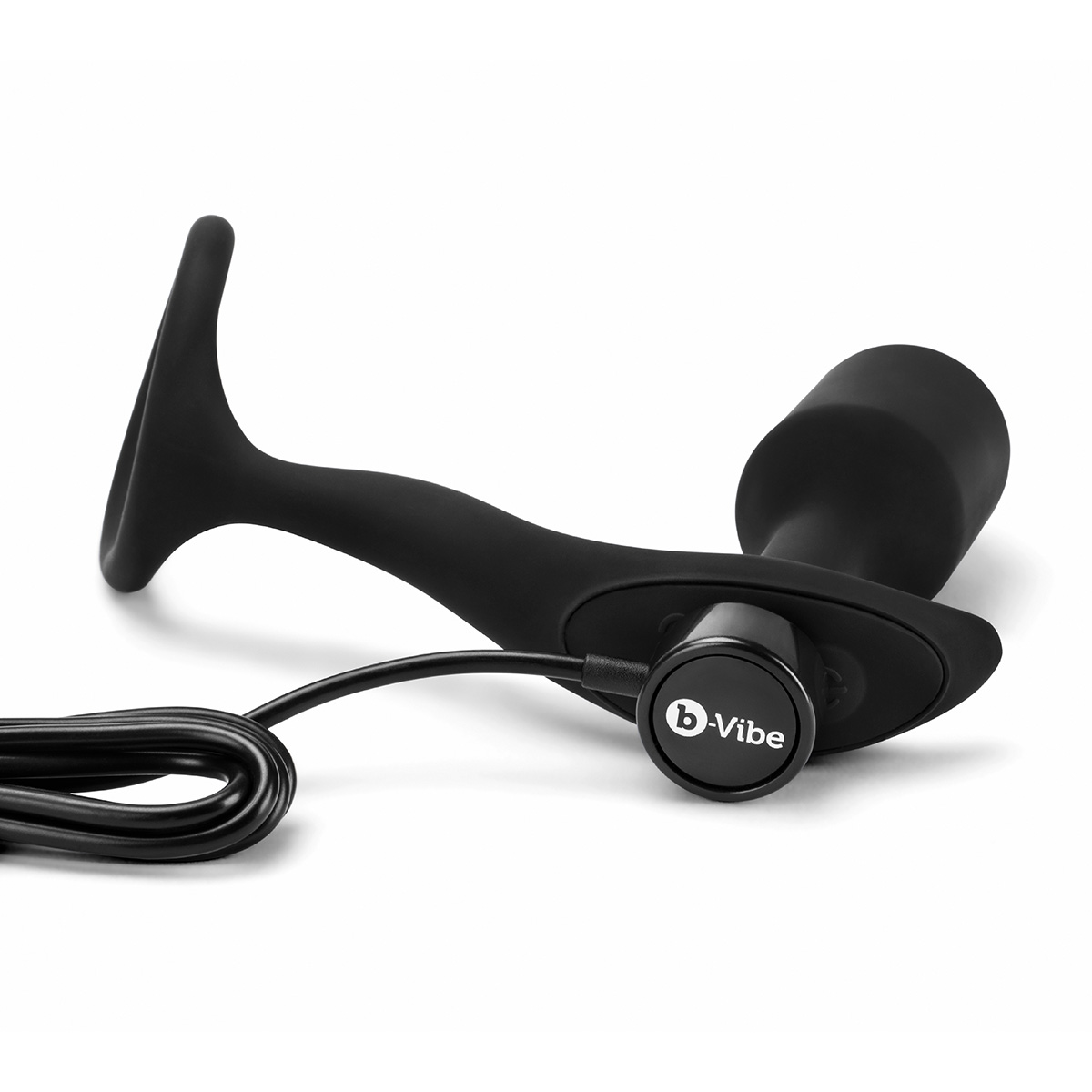 b-Vibe Вибрирующий плаг с кольцом для эрекции Vibrating Snug & Tug размер M