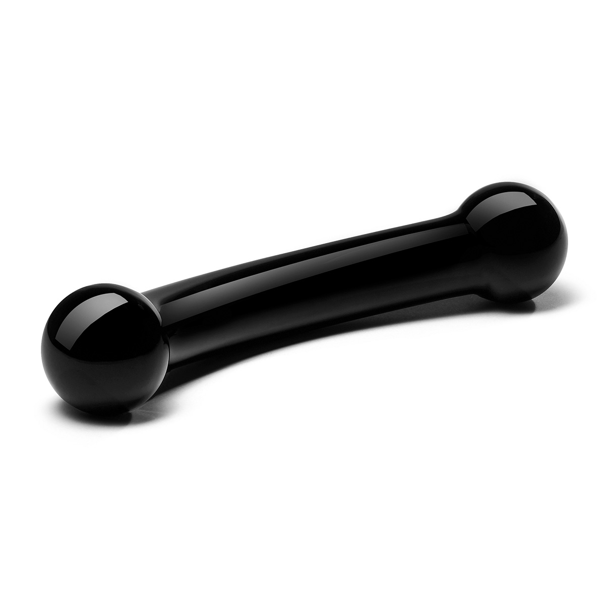 Glas Черный стимулятор простаты из стекла BULL BLACK DILDO