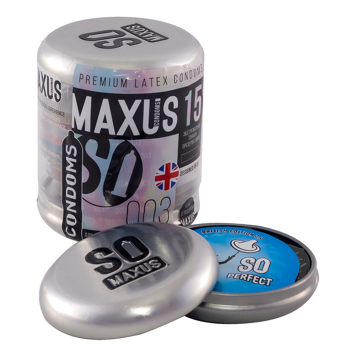 Maxus Презервативы экстремально тонкие MAXUS 003 №15 в большом кейсе