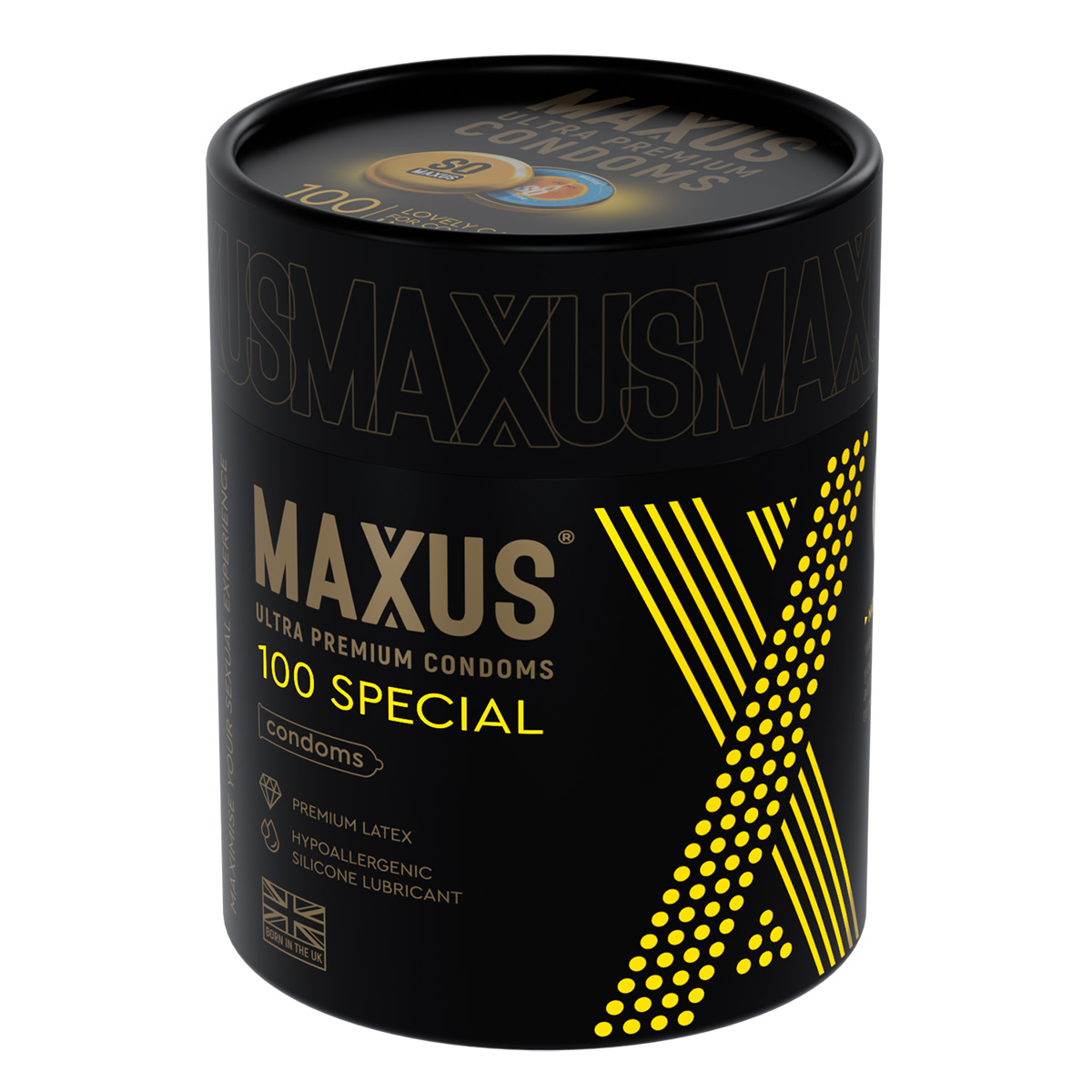 Maxus Презервативы в тубусе точечно-ребристые MAXUS SPECIAL - 1 уп (100 шт)