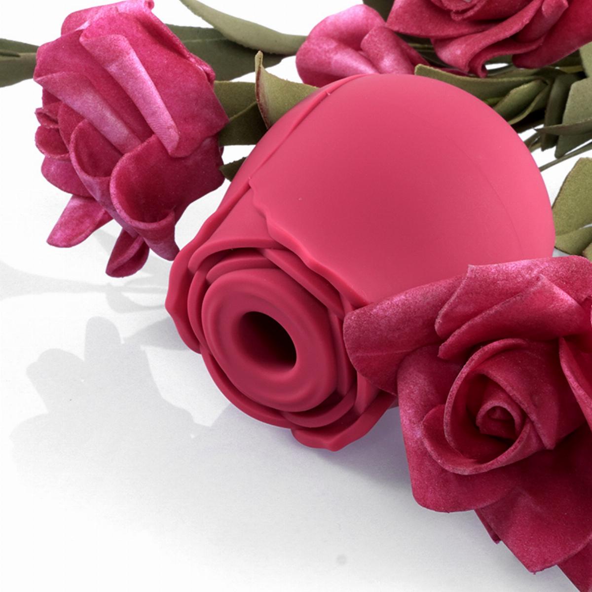 Tracy's Dog Вибрирующий красный бутон розы Rose Vibrator