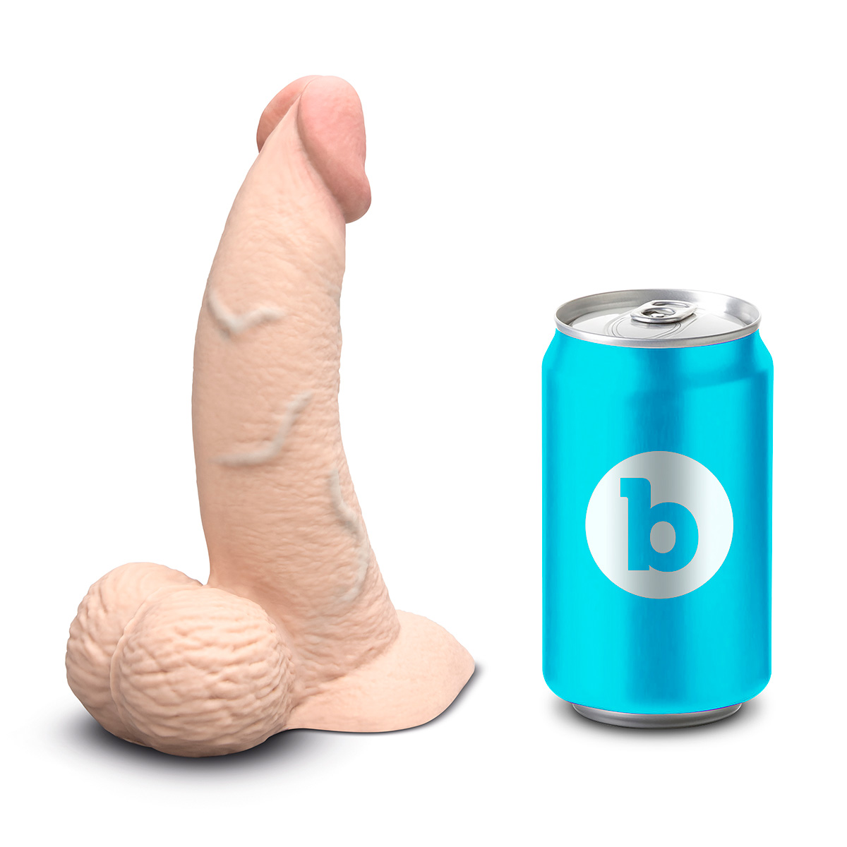 b-Vibe Анальный изогнутый фаллоимитатор SLIPSKIN REALISTIC CURVED 6,5 in
