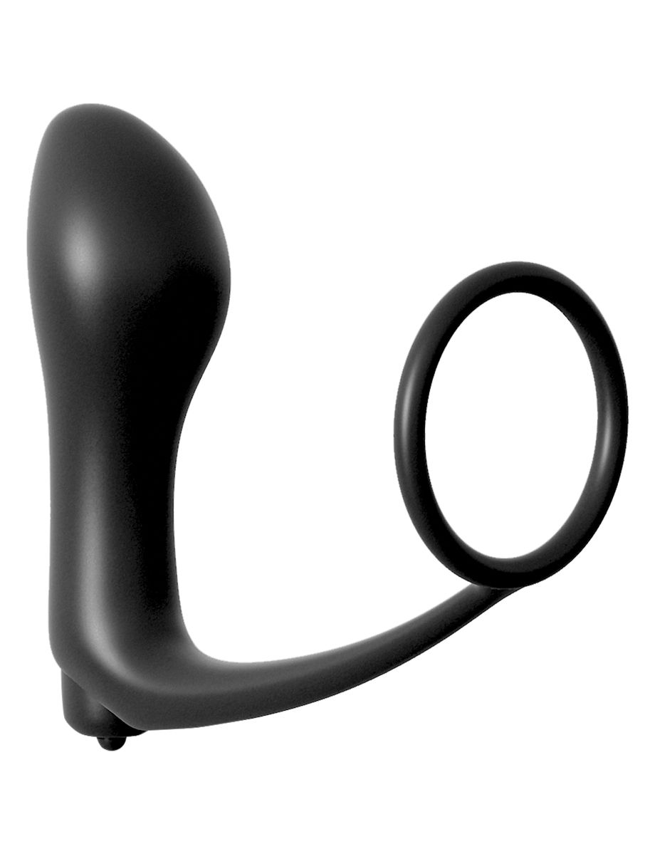 Ass-Gasm Cockring Vibrating Plug Анальная пробка с вибрацией с эрекционным кольцом
