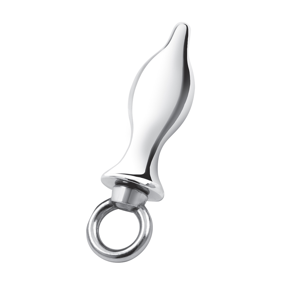 BlueLine Плаг металлический с кольцом 2,5 in Stainless Steel Metal Tapered Butt Plug With Loop Hardware