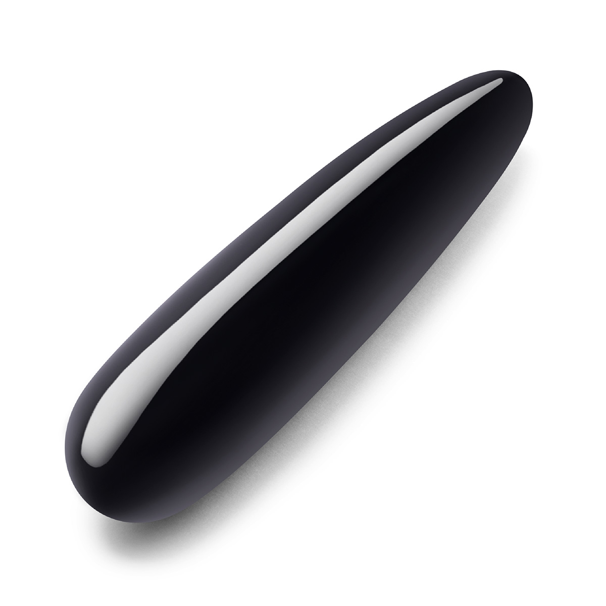 le WAND Массажер тонкий le WAND Crystal Slim Wand черный обсидиан