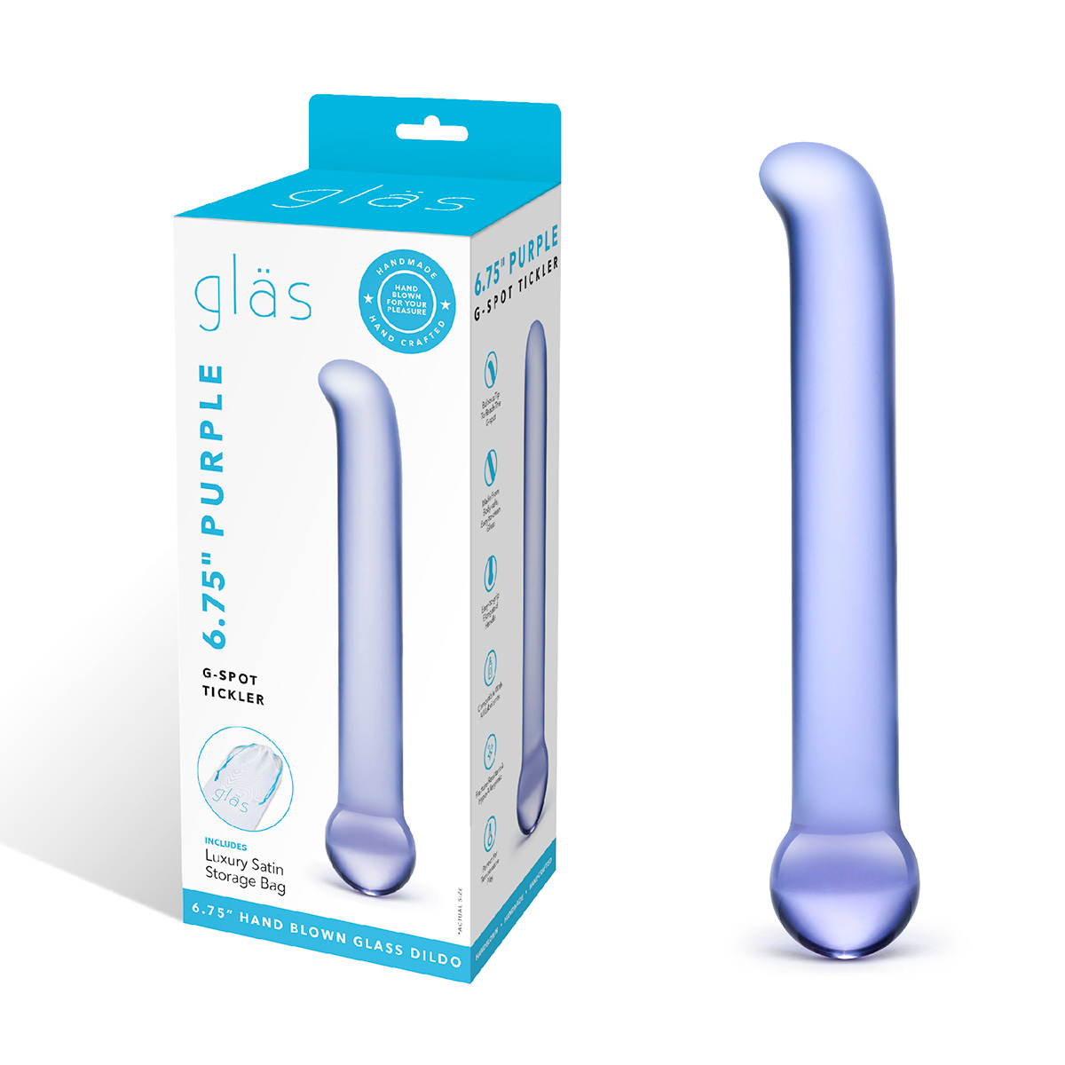 Glas Фиолетовый G-стимулятор PURPLE G-SPOT TICKLER