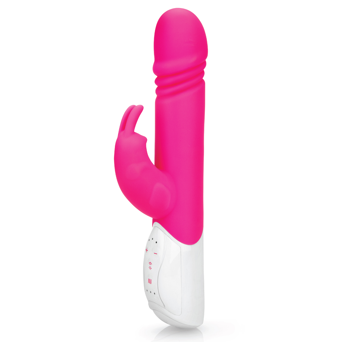 Rabbit Essentials Кролик-вибратор с толкающей головкой THRUSTING RABBIT розовый