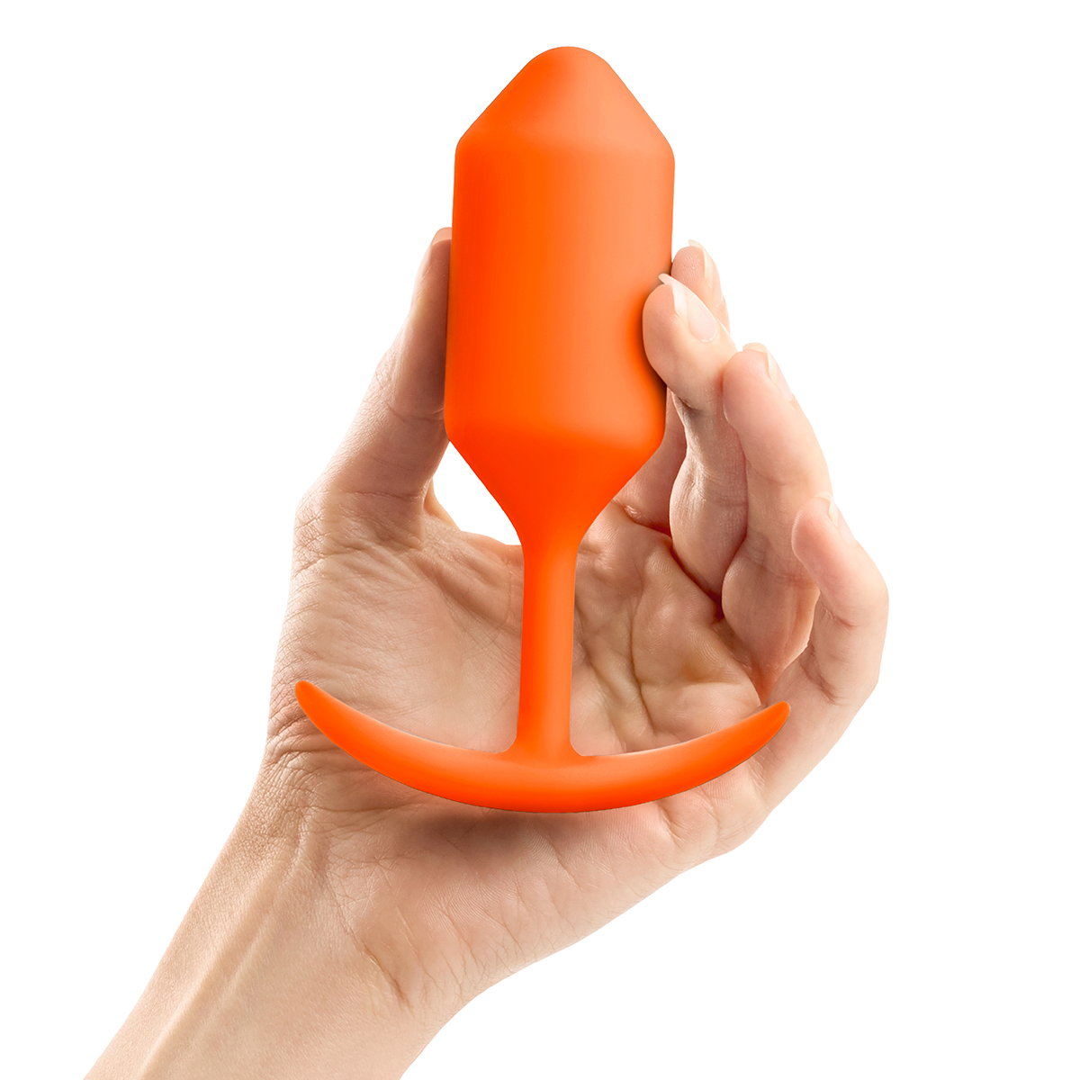 b-Vibe Профессиональная пробка для ношения B-vibe Snug Plug 3 оранжевая