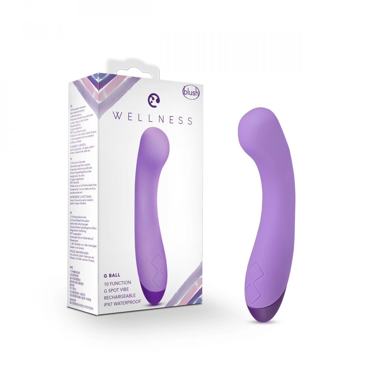 Wellness Вибростимулятор с перекатывающейся бусиной в головке Wellness G Ball Vibrator