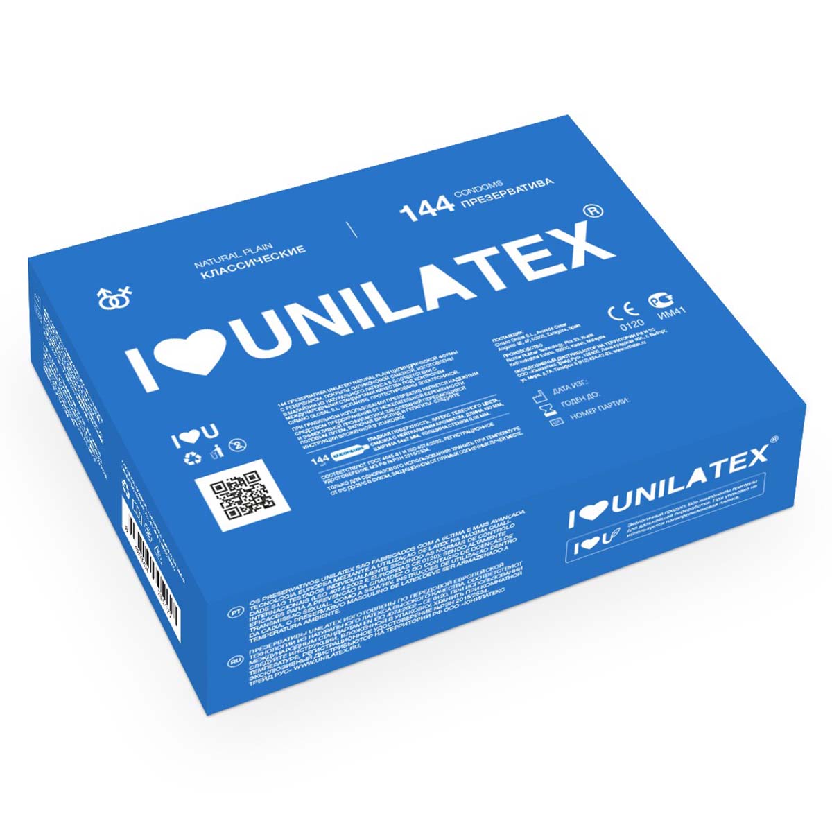 Unilatex Классические презервативы Unilatex® Natural Plain 1 блок (144 шт)