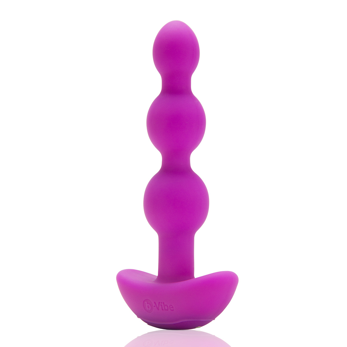 b-Vibe Анальные премиум-бусы с 2 моторами b-Vibe Triplet Anal Beads фуксия