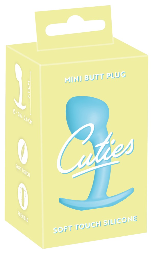 Анальная пробка мини Cuties голубая
