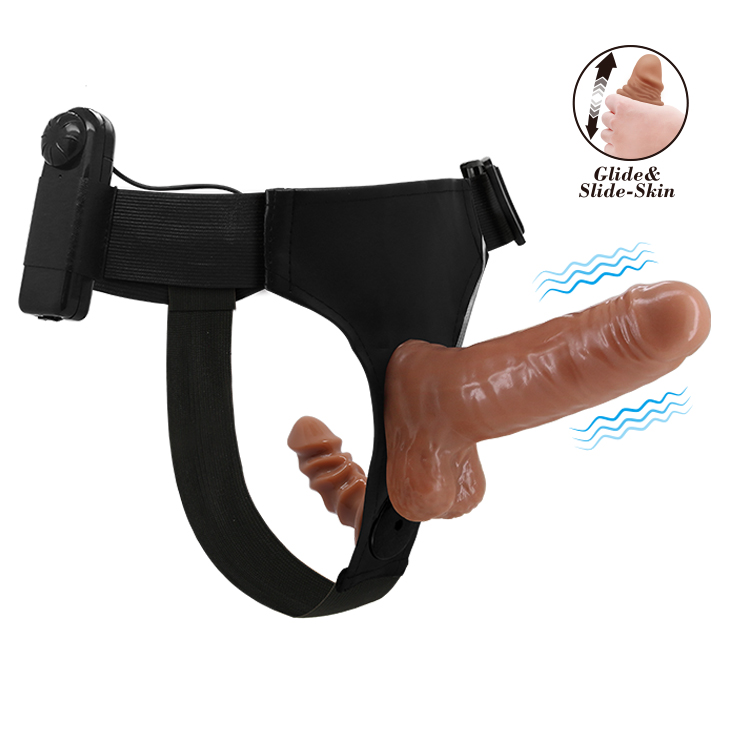 Страпон-система с ремнями с вагинальной пробкой с вибрацией Ultra Passionate Harness