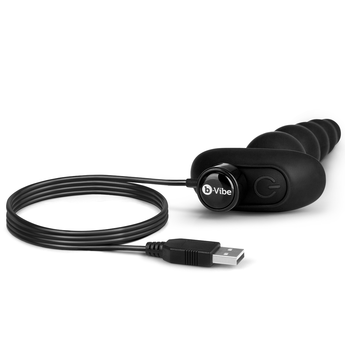 b-Vibe Анальные премиум-бусы с 3 моторами B-Vibe Cinco Anal Beads черные