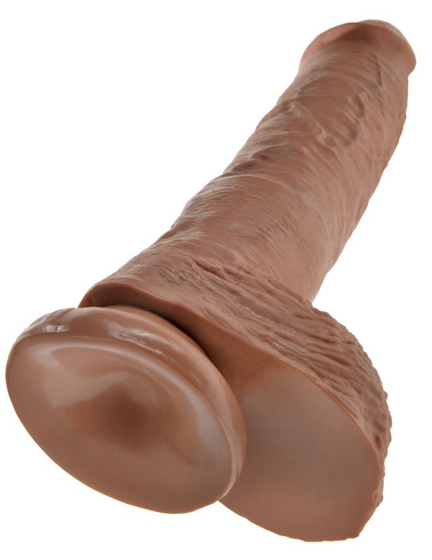 Фаллоимитатор-гигант загорелый King Cock 10 Cock with Balls