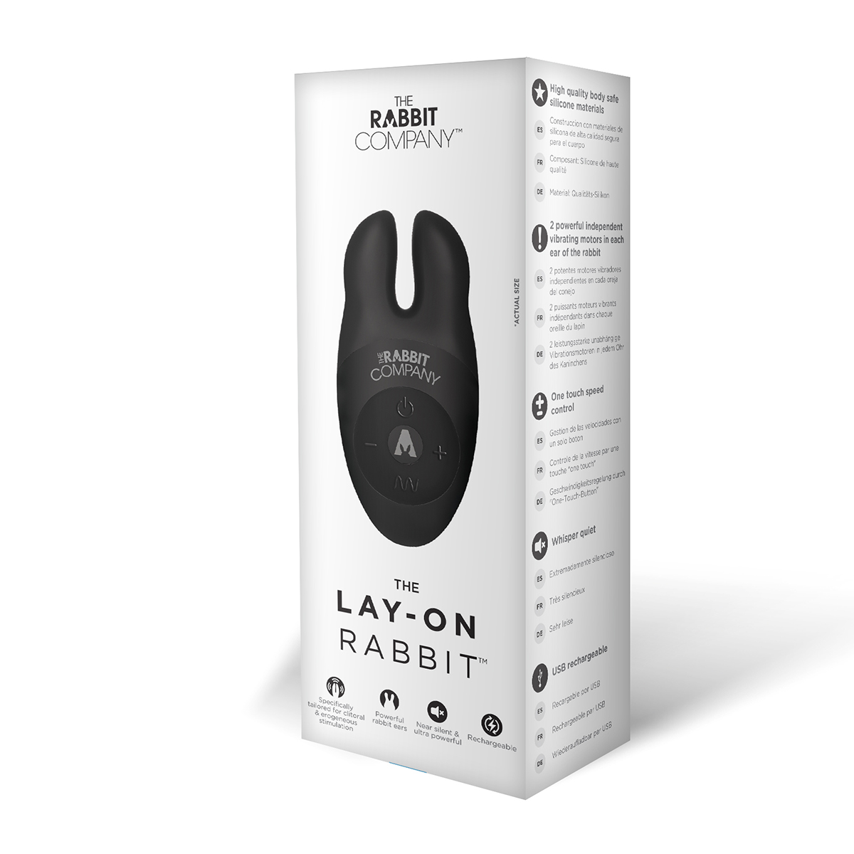 The Rabbit Company Лэй-он кролик черный 6 режимов