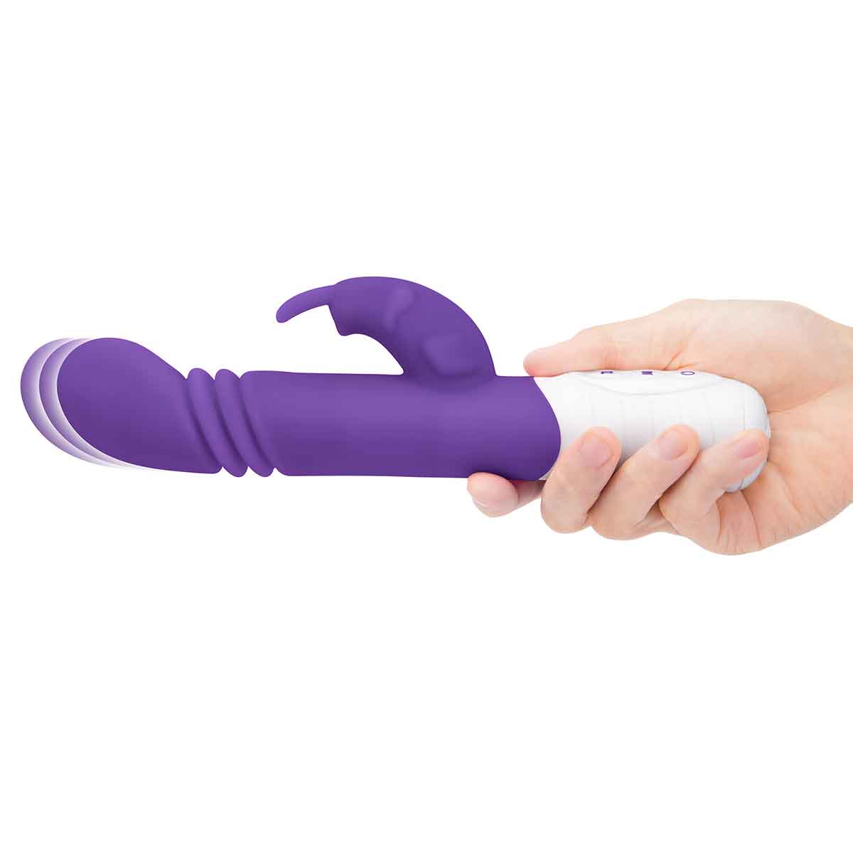 Rabbit Essentials Небольшой тонкий фиолетовый массажер для G-точки SLIM SHAFT THRUSTING G-SPOT RABBIT