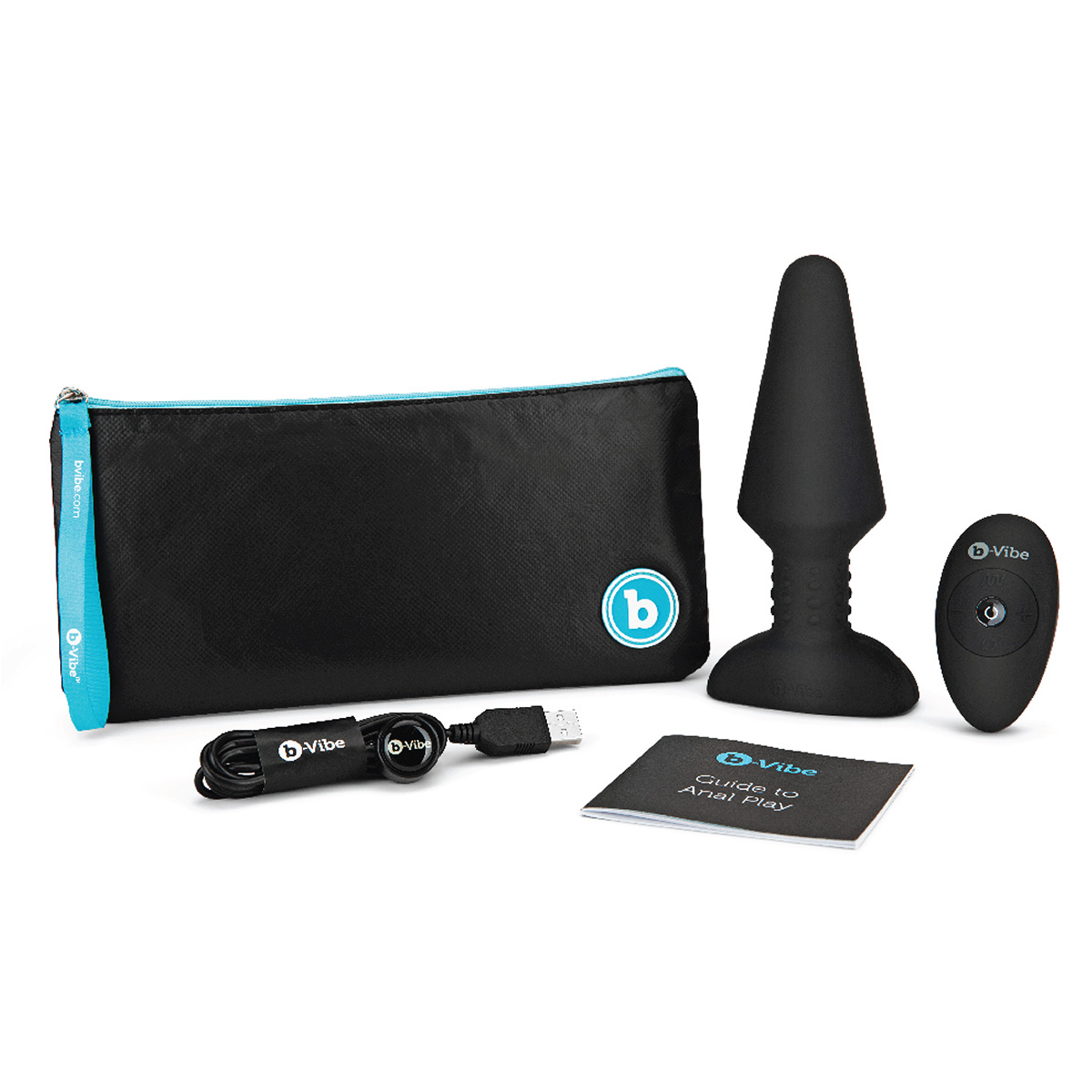 b-Vibe Большая вибрирующая премиум пробка Rimming Plug XL