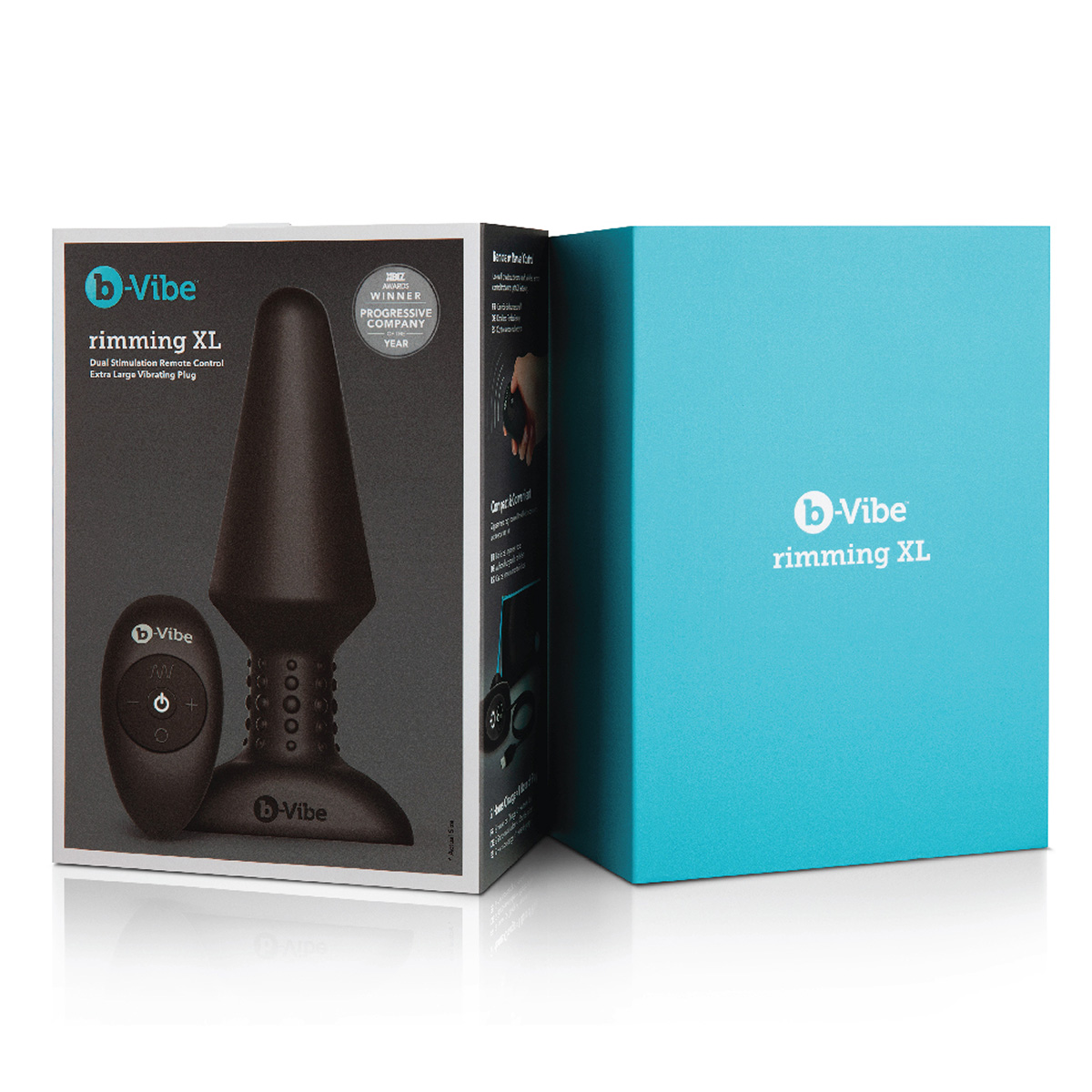 b-Vibe Большая вибрирующая премиум пробка Rimming Plug XL