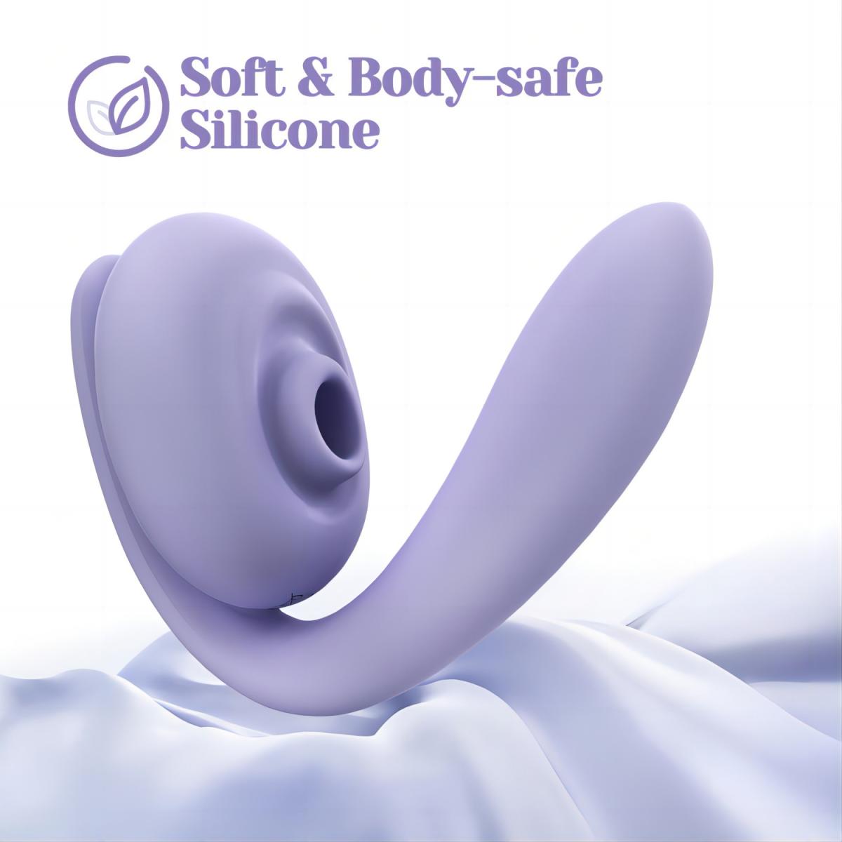 Tracy's Dog Сиреневый вакуумный стимулятор клитора и G-точки OG Flow Bean Vibrator