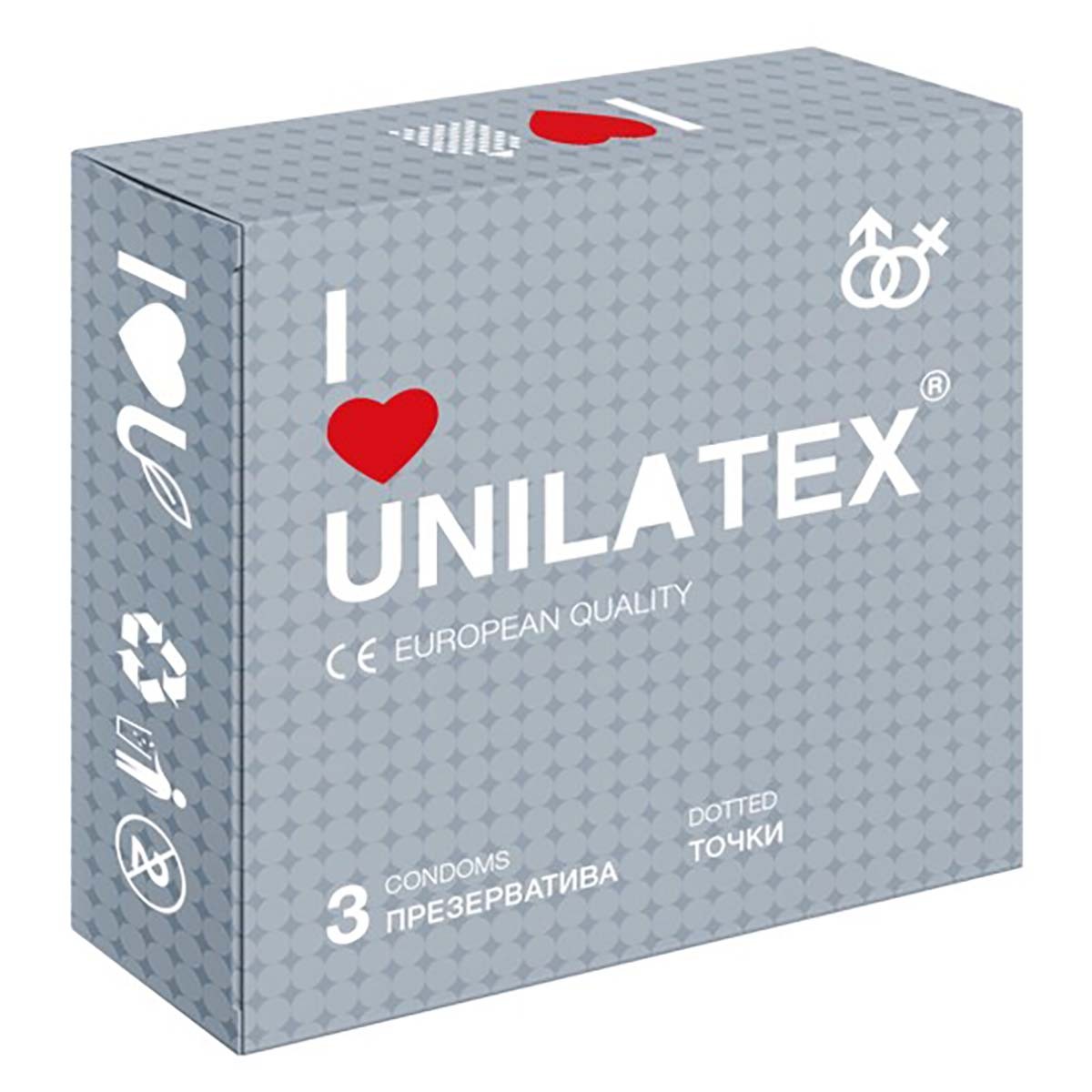Unilatex Презервативы с точками Unilatex® Dotted 1 уп (3 шт)
