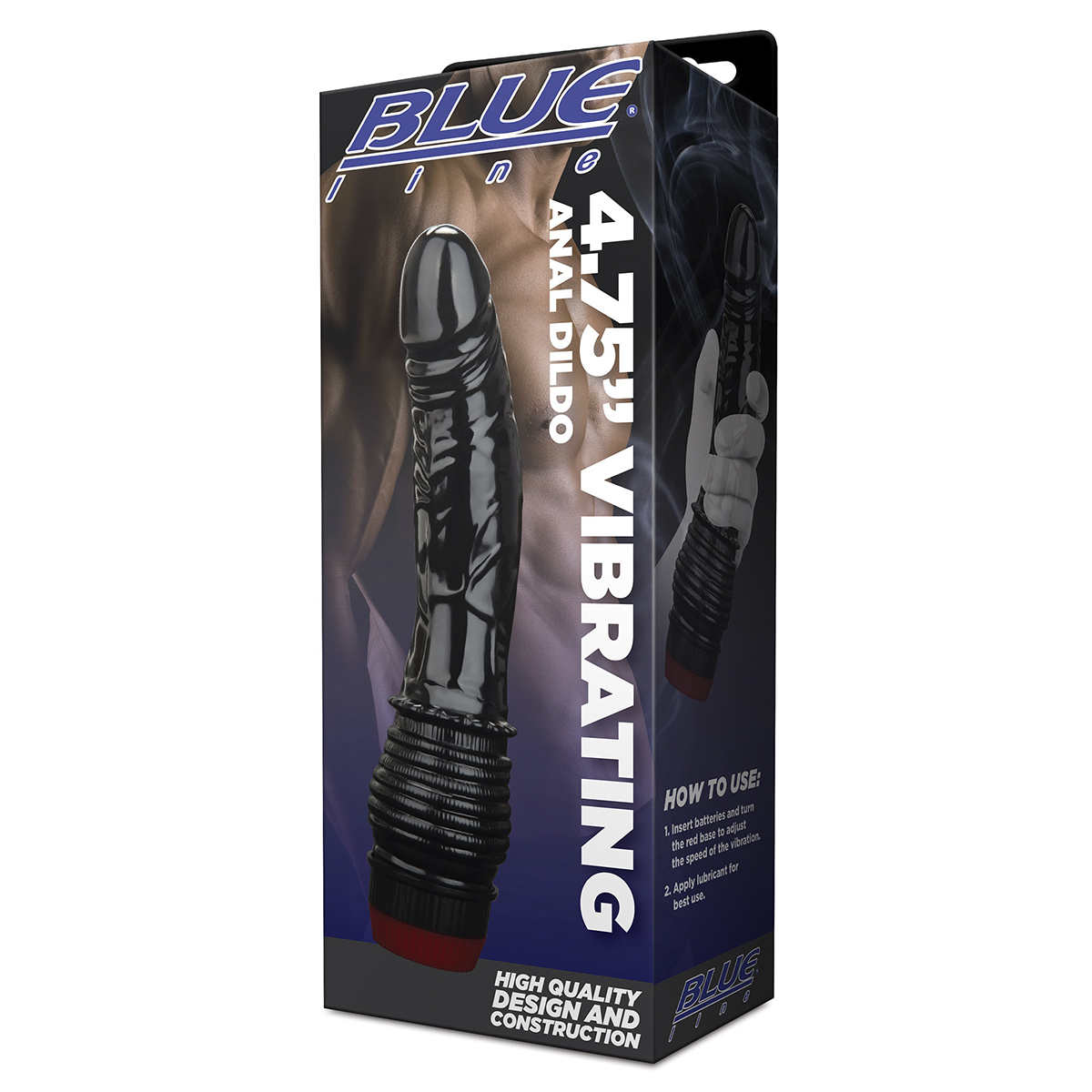 BlueLine Анальный небольшой массажер 4.75" Vibrating Anal Dildo