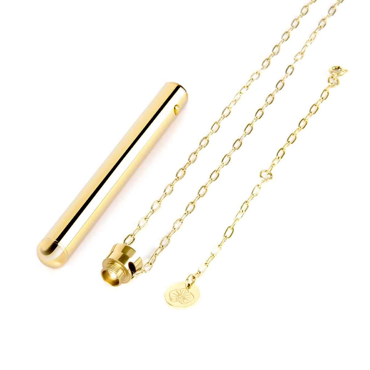 le WAND Элегантный вибромассажер-кулон из стали le WAND VIBRATING NECKLACE GOLD