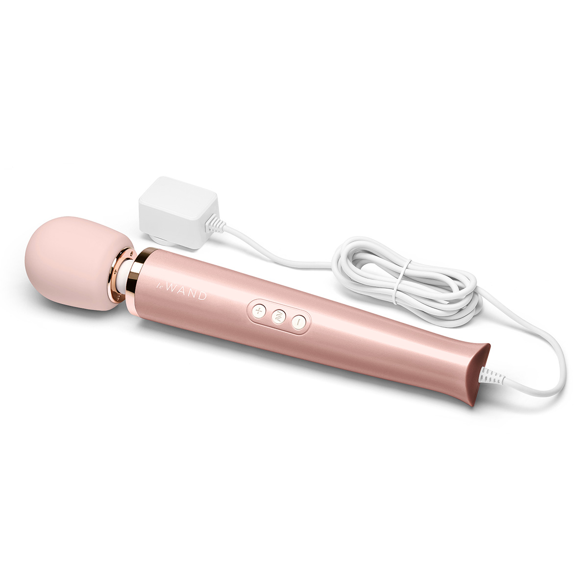 le WAND Проводной вибромассажер розовое золото le WAND Rose Gold с 10-ю скоростями