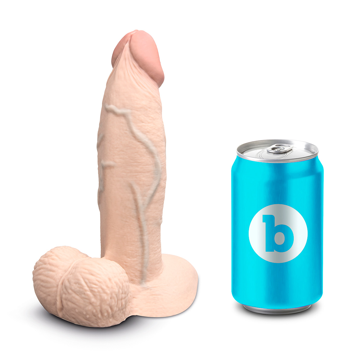 b-Vibe Анальный реалистичный фаллоимитатор SLIPSKIN REALISTIC GIRTHY 7 in