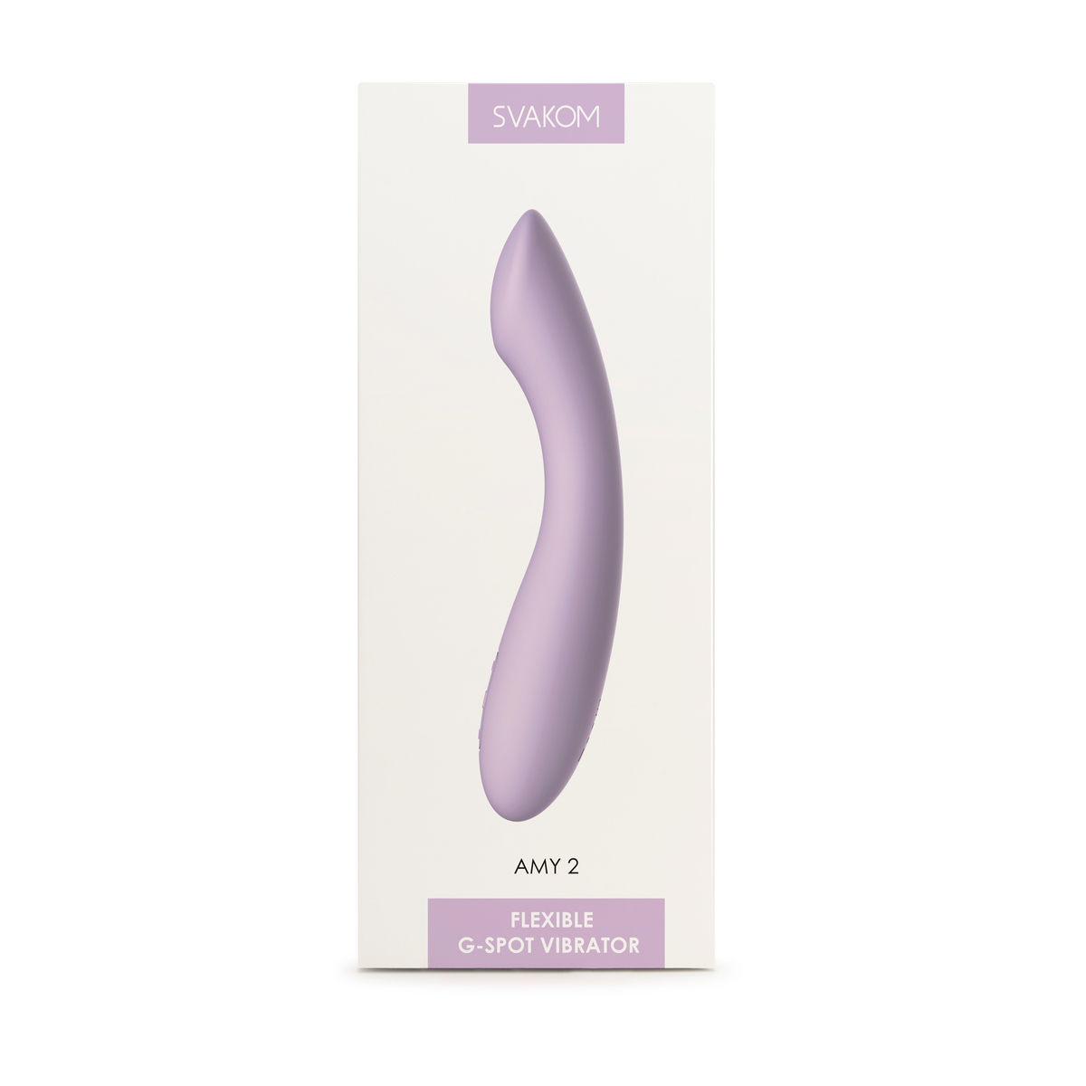 Amy 2 Lilac Вибростимулятор со встроенным аккумулятором, сиреневый