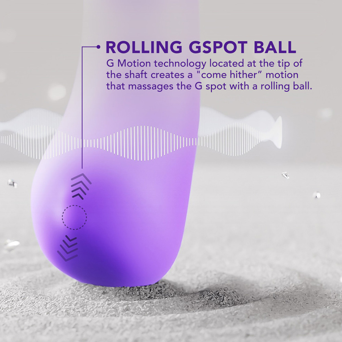 Wellness Вибростимулятор с перекатывающейся бусиной в головке Wellness G Ball Vibrator
