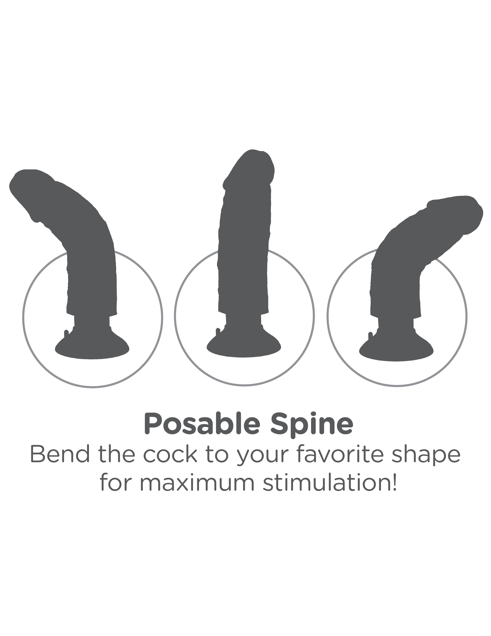 Вибромассажер 3в1 на съемной присоске 10 Vibrating Cock with Balls