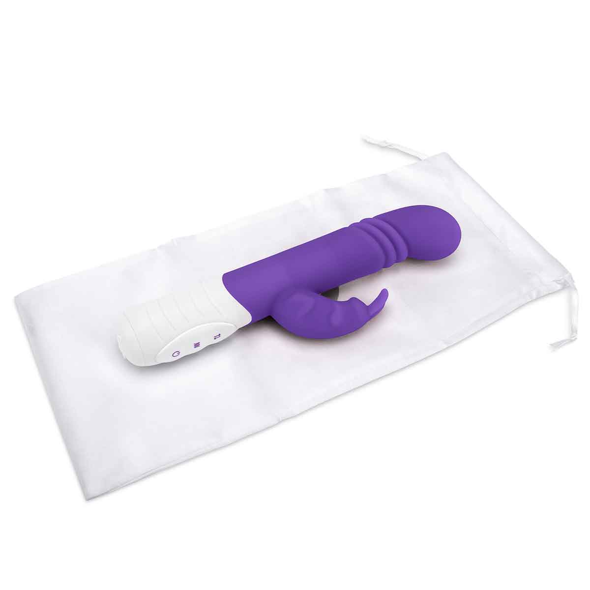 Rabbit Essentials Небольшой тонкий фиолетовый массажер для G-точки SLIM SHAFT THRUSTING G-SPOT RABBIT