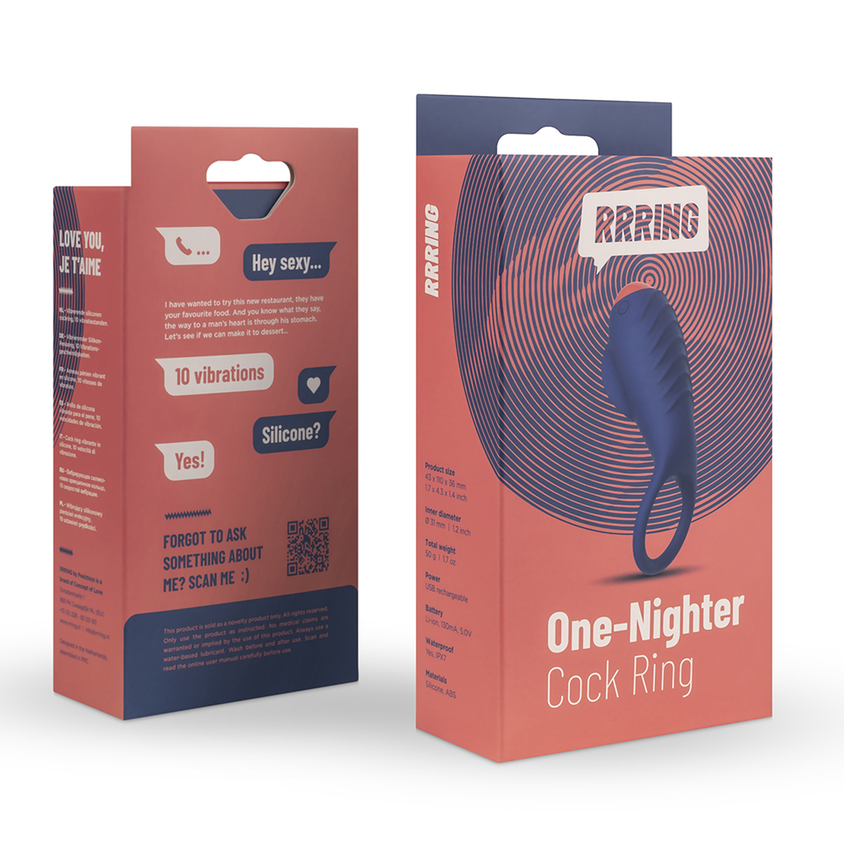 FeelzToys Кольцо эрекционное RRRING One Nighter Cock Ring