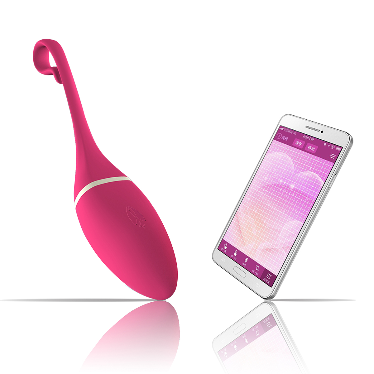 Realov Вибромассажер-тренажер Кегеля розовый Realov Irena I App Controlled VIbrator