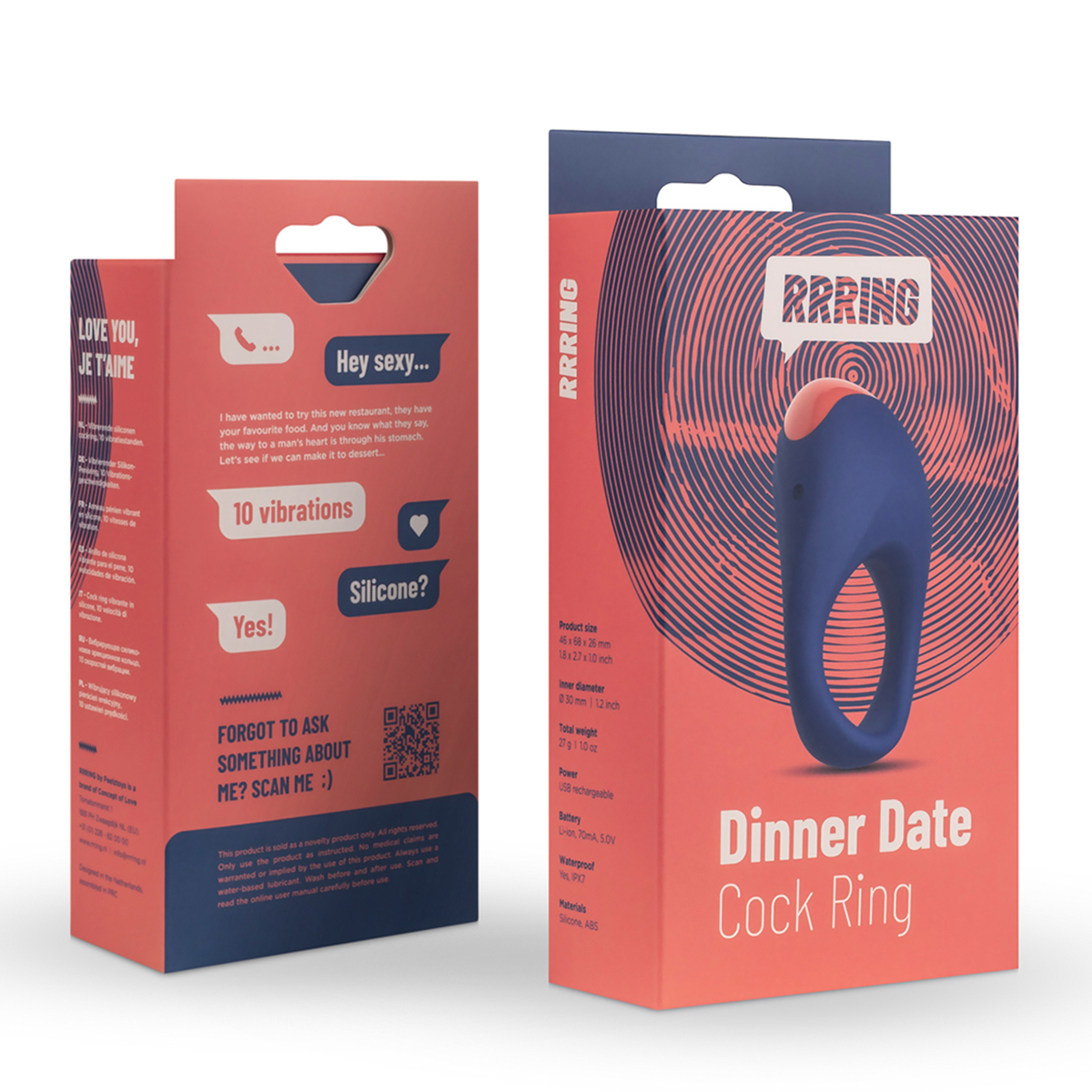 FeelzToys Кольцо эрекционное RRRING Dinner Date Cock Ring