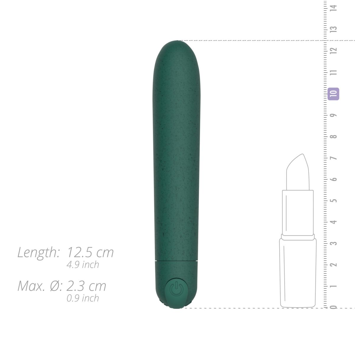 Gløv Вибромассажер из ЭКО пластика Gløv Eco Bullet Vibrator 12,5 см