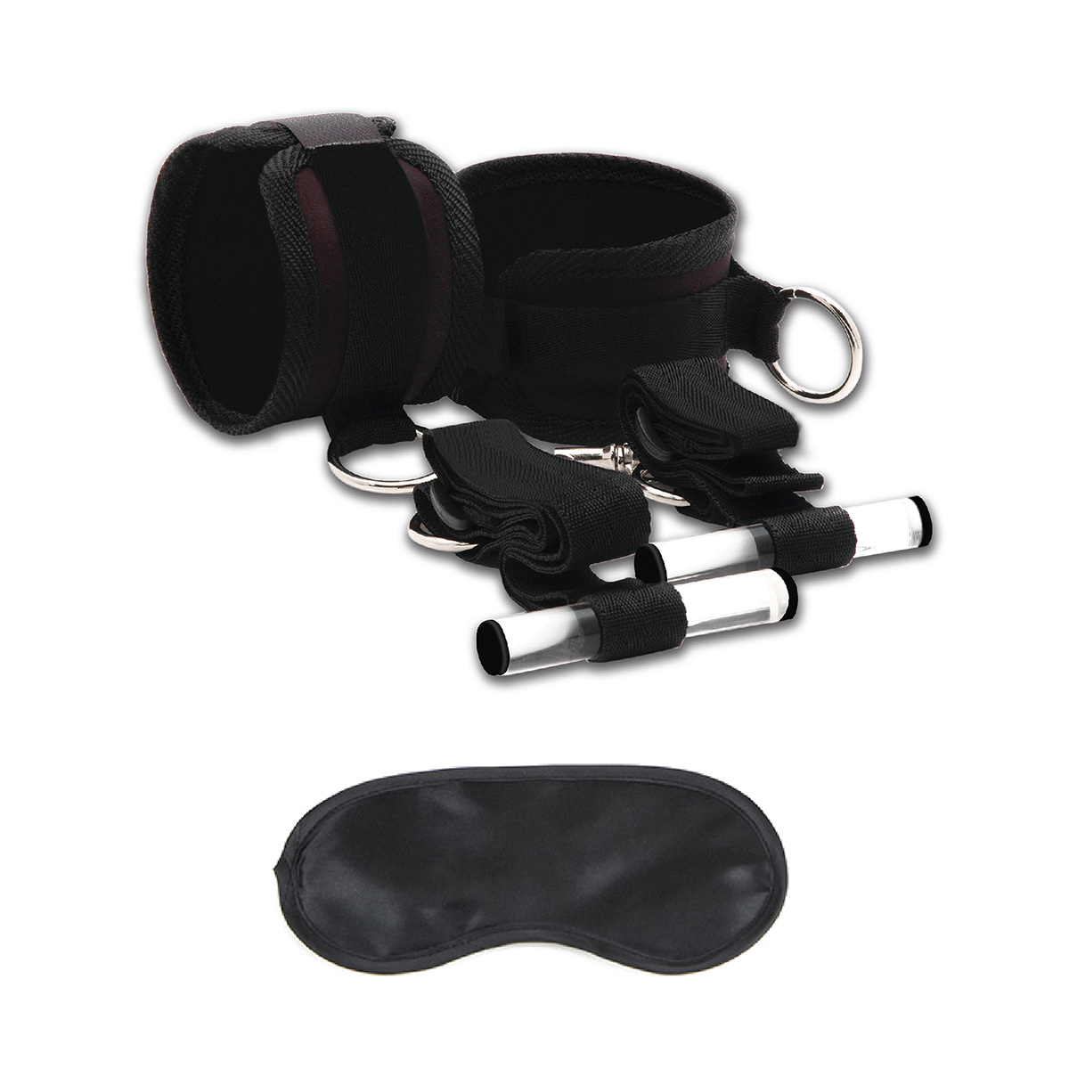 Lux Fetish Черные фиксаторы с креплением к двери Closet cuffs